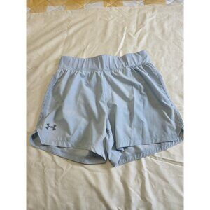 Under Armour Shorts Women’s Large Lt Blue Running Lightweight Speed Pocket